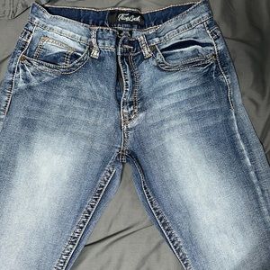 Men’s True Luck Blue Jeans, 32x30, Boot Cut